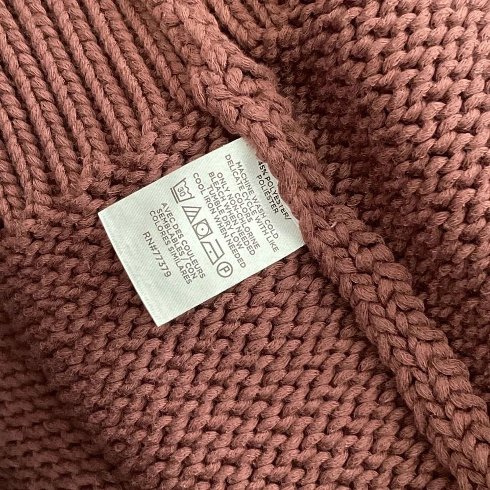 Ann Taylor Weekend Collection Chunky Wedge Sweater Tee Brown Size M NWT - Picture 9 of 10